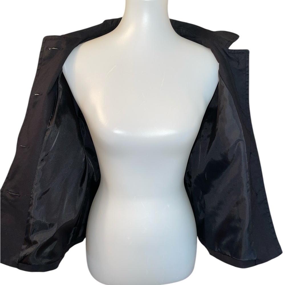 Rafaella Soft Black Cotton Jacket size Large - Picture 8 of 16